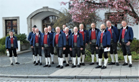 Sängerrunde als Gastchor beim 50. Palmsamstagsingen in ISMANING bei München (Foto- Schriftführer Werner Rhein)